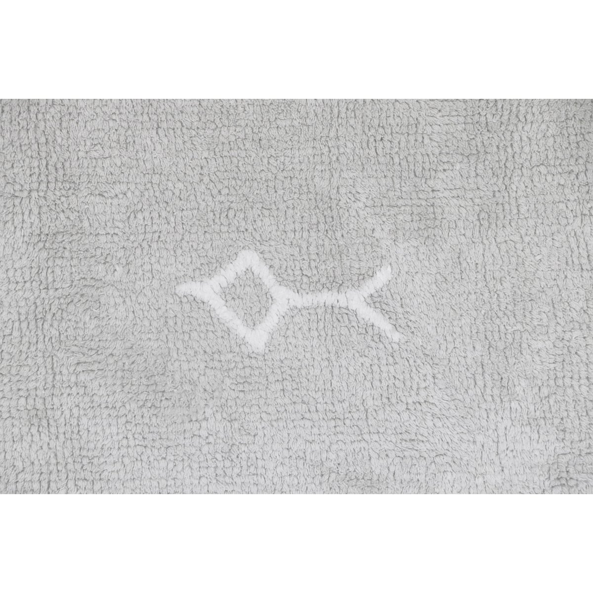 Tapis lavable en coton, ITZA gris, gris clair, HAPPY DECOR KIDS