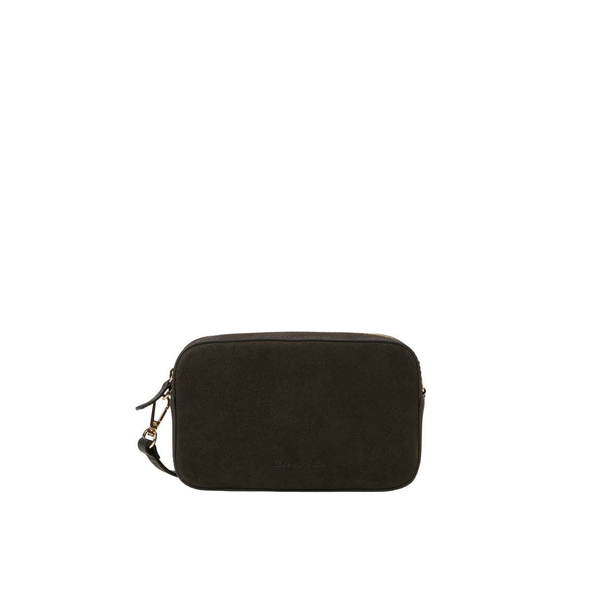 Sac à bandoulière modèle Liana en cuir velours souple gris, MARC O'POLO