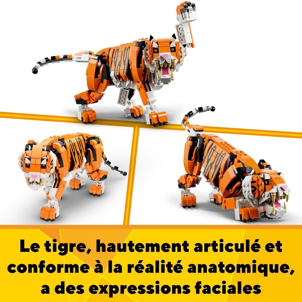 LEGO Creator - Construction du Tigre Majestueux 31129 multicolore, LEGO