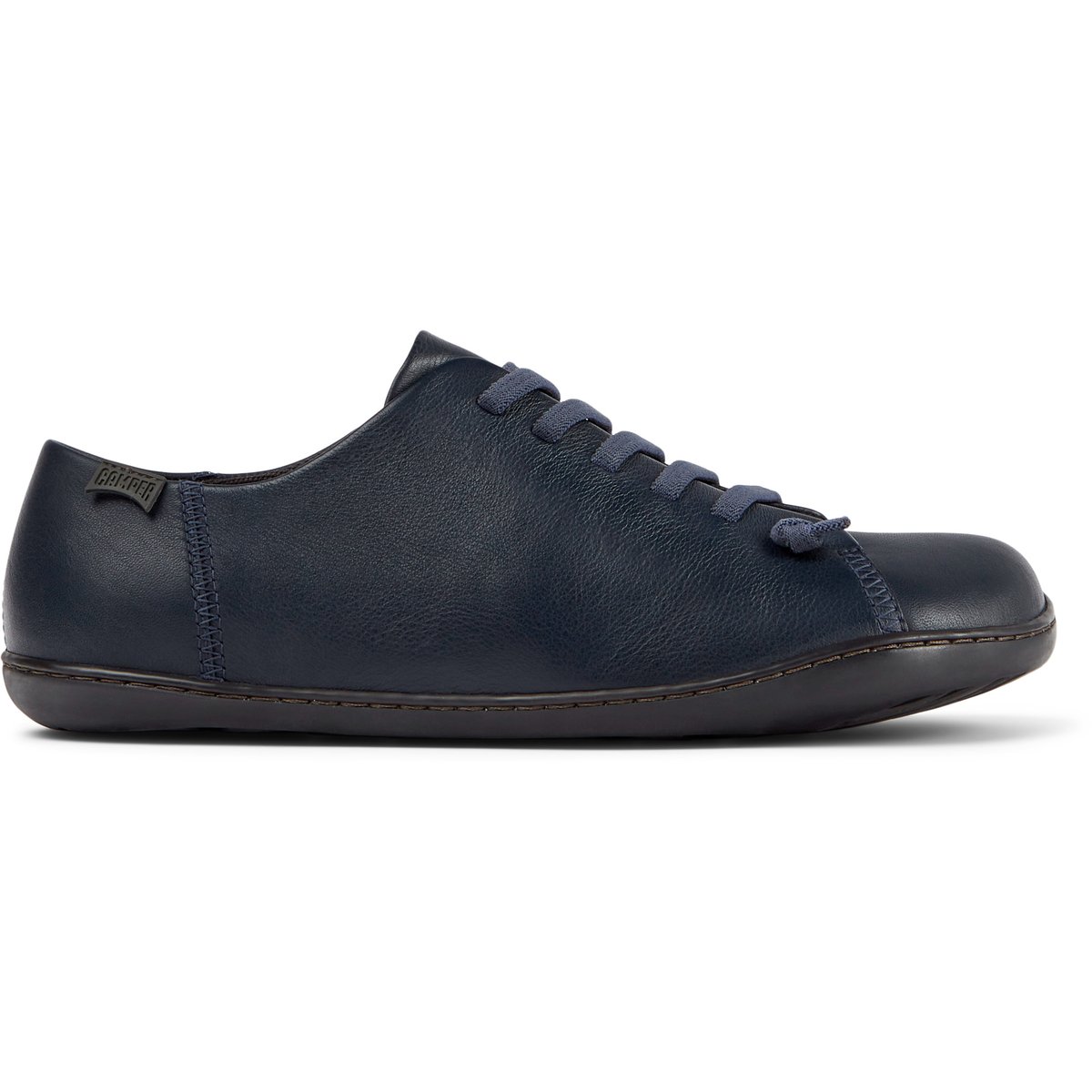 Baskets Peu en cuir marine, CAMPER
