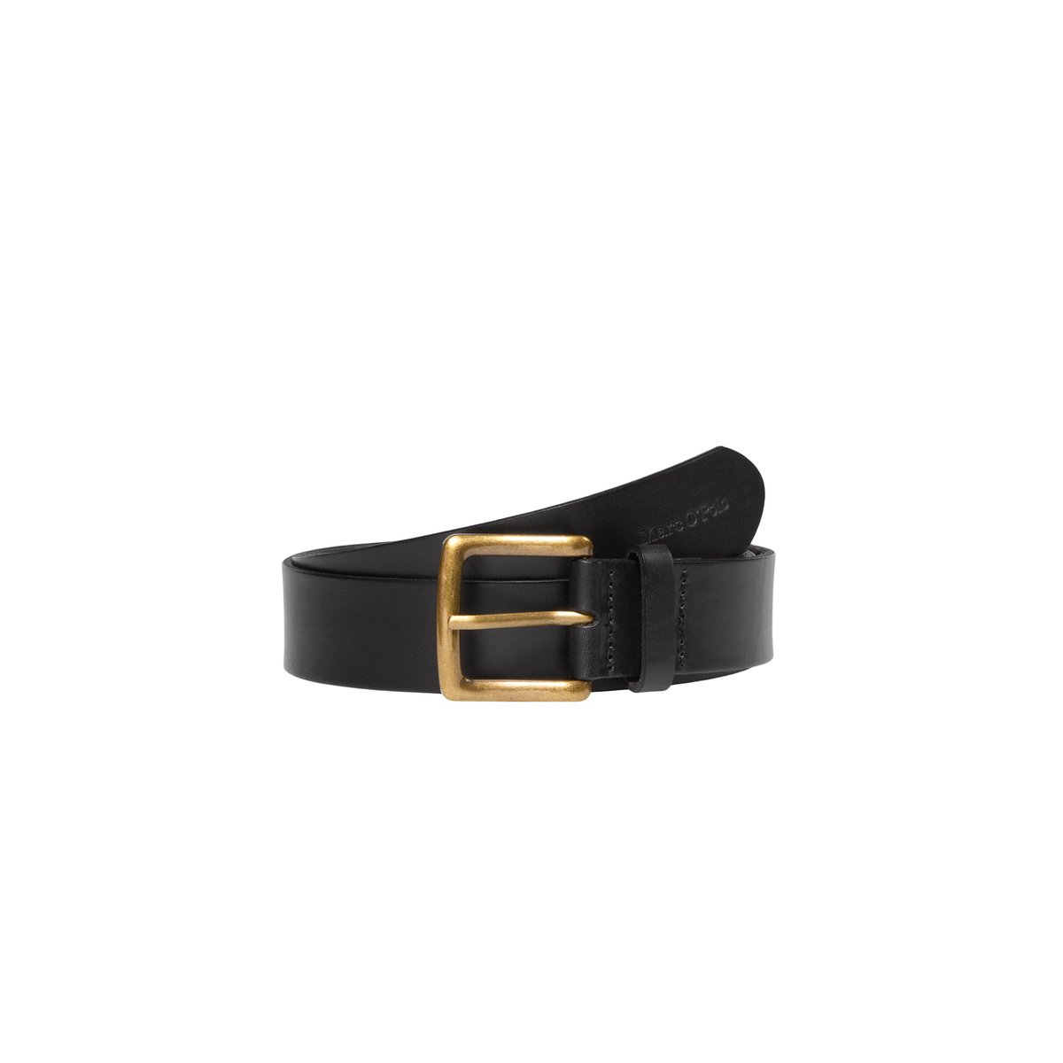Ceinture avec fermoir en laiton robuste noir, MARC O'POLO