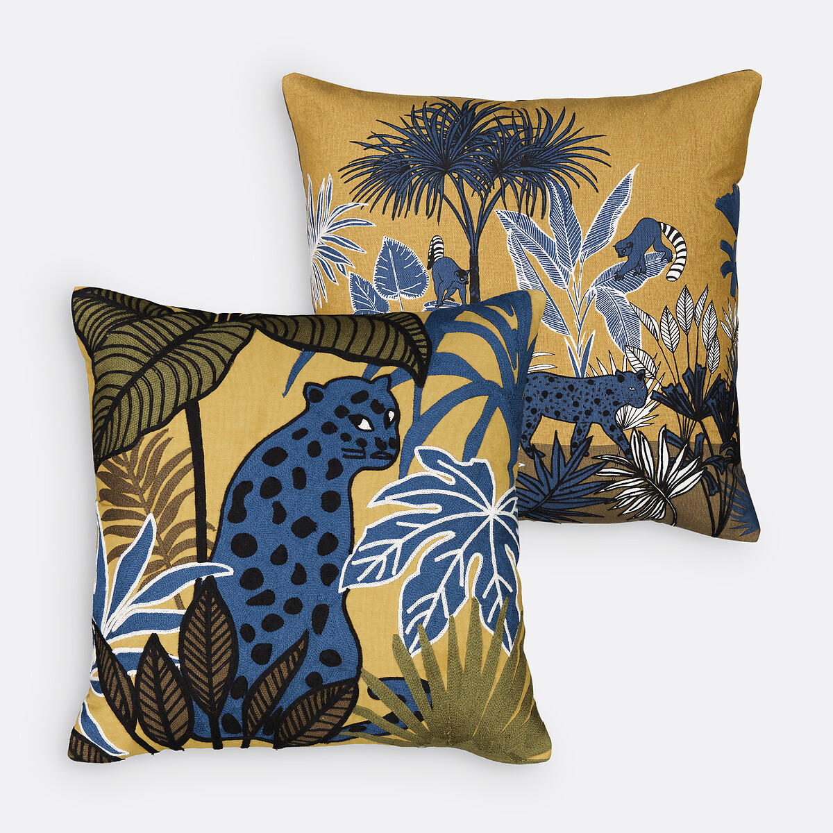 Housse de coussin brodée, 45x45 cm, Malacca multicolore, LA REDOUTE INTERIEURS