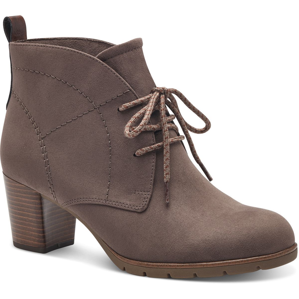 Bottine talon bloc marron foncé, MARCO TOZZI