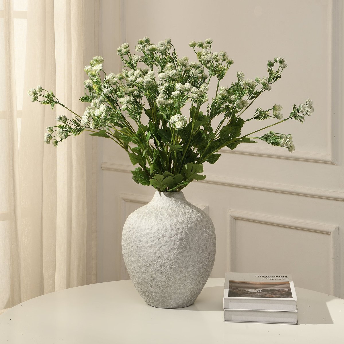 Tige d'alchémille artificielle H68 LES ESSENTIELS blanc, SIA