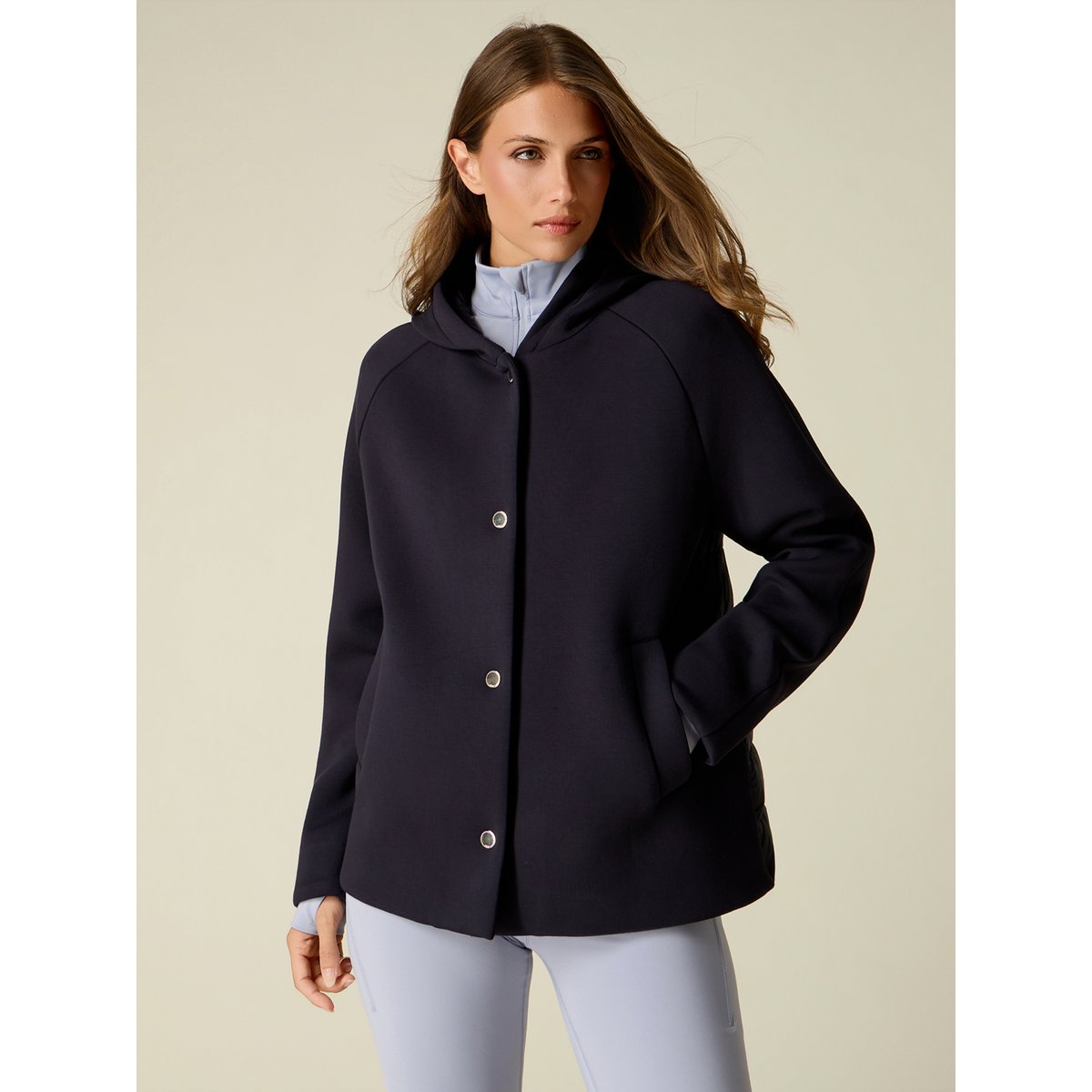 Veste avec intérieur matelassé bleu, OLTRE