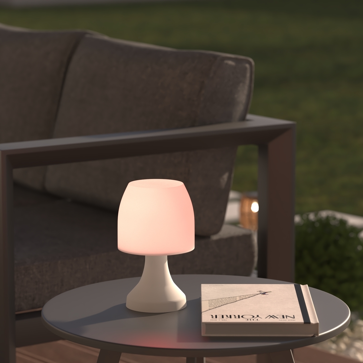 Lampe d'extérieur nomade à piles DOKK blanc, ATMOSPHERA
