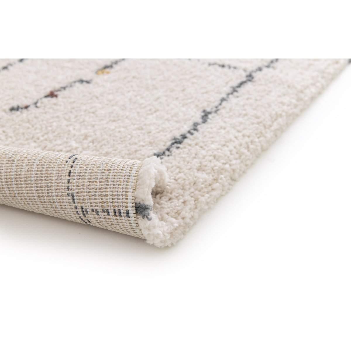 Tapis poils longs style , SKYLA couleur unique, BOBOCHIC