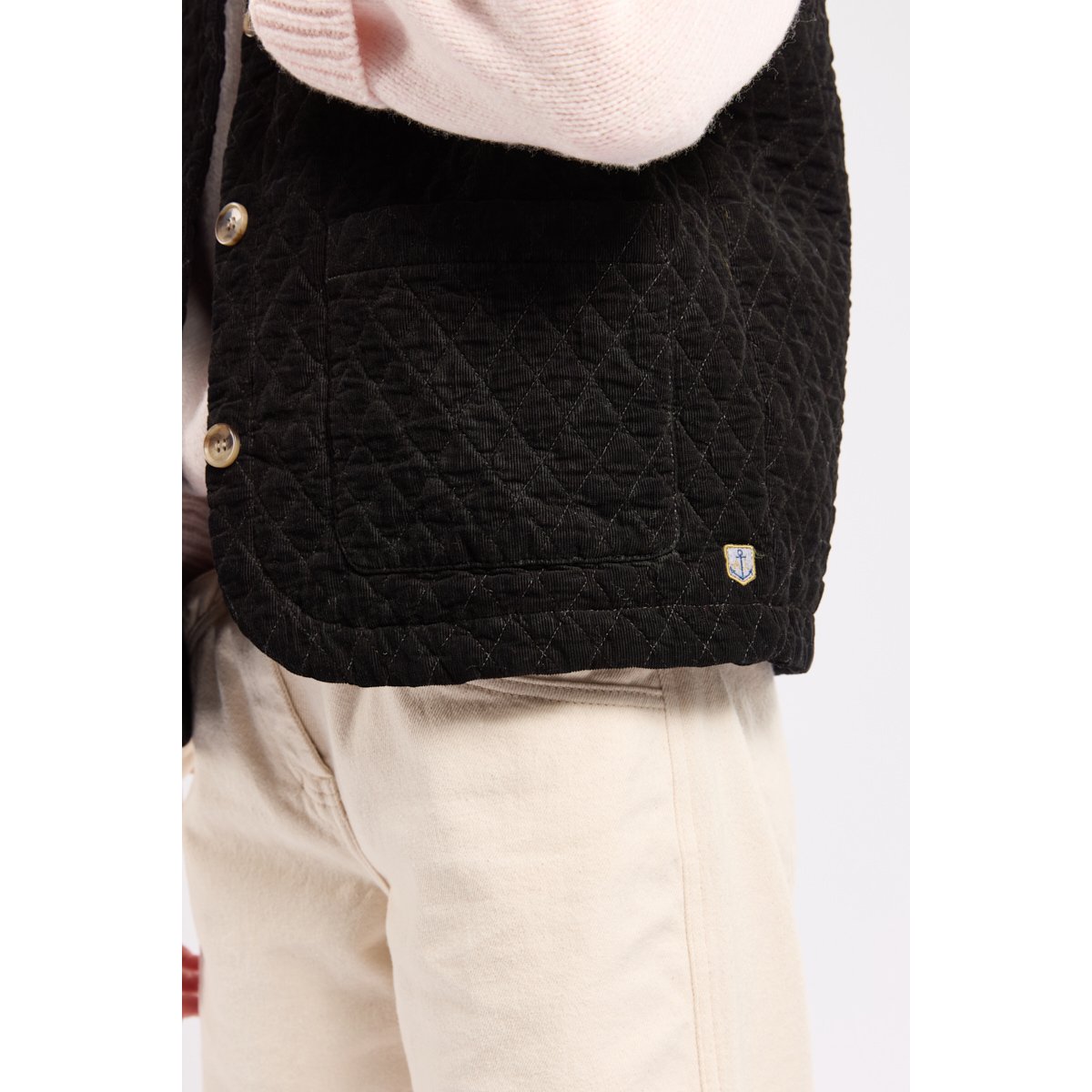 Veste sans manches Héritage en coton HERITAGE noir, ARMOR-LUX