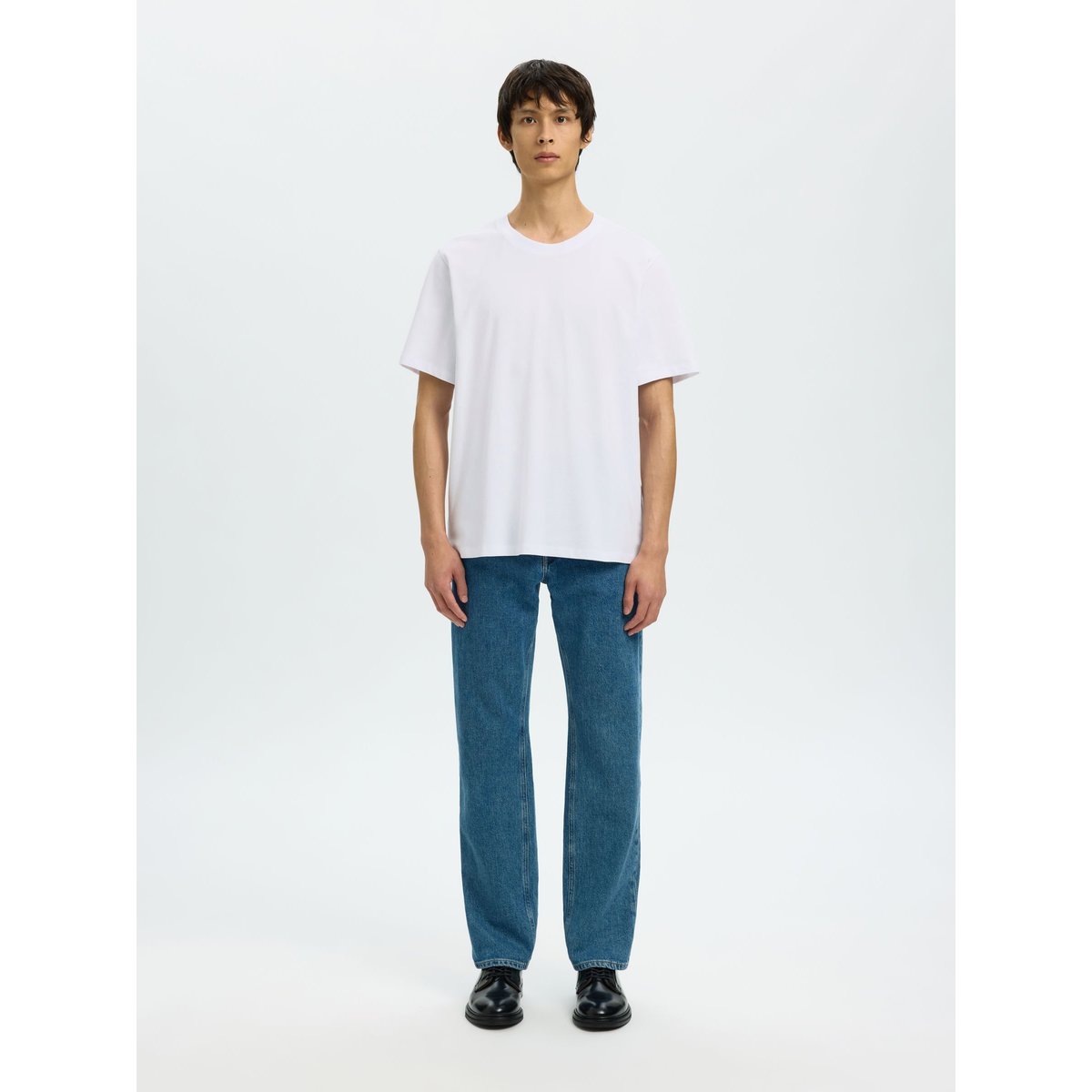 T-Shirt bright white, SELECTED