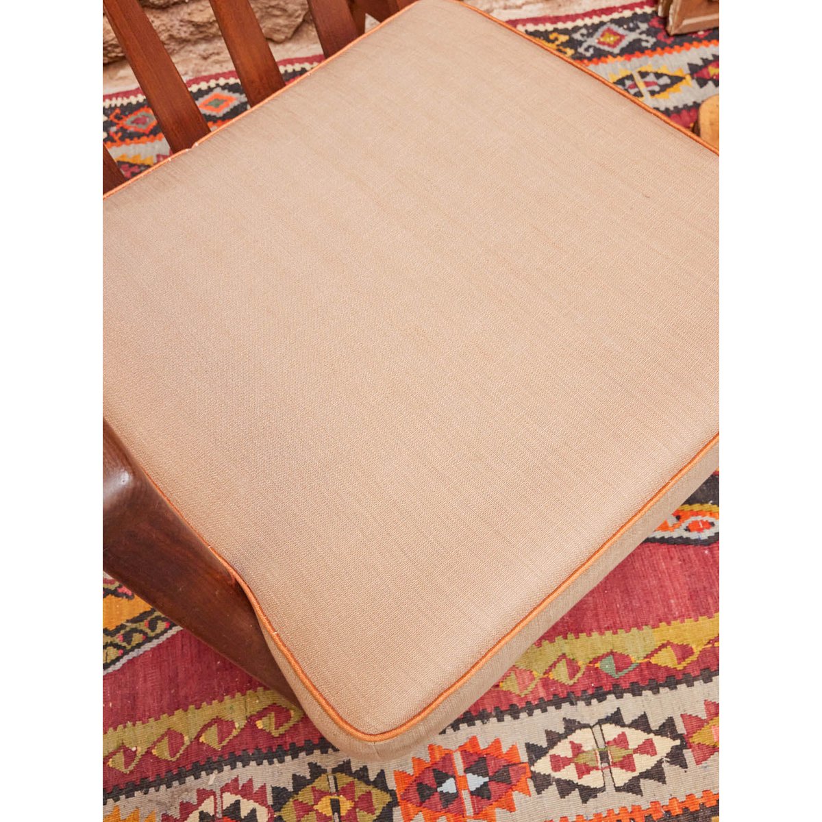 Fauteuil scandinave en palissandre Jakob N°918 - Bon état bois foncé, DEBONGOUT