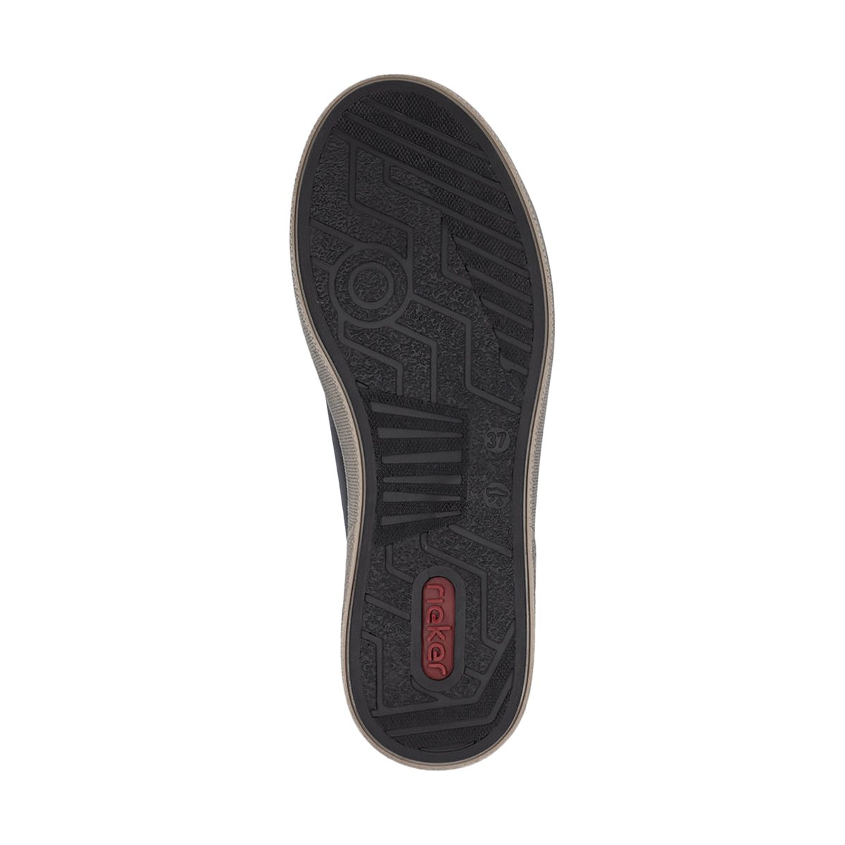 Baket Montante Cuir Lugano noir, RIEKER