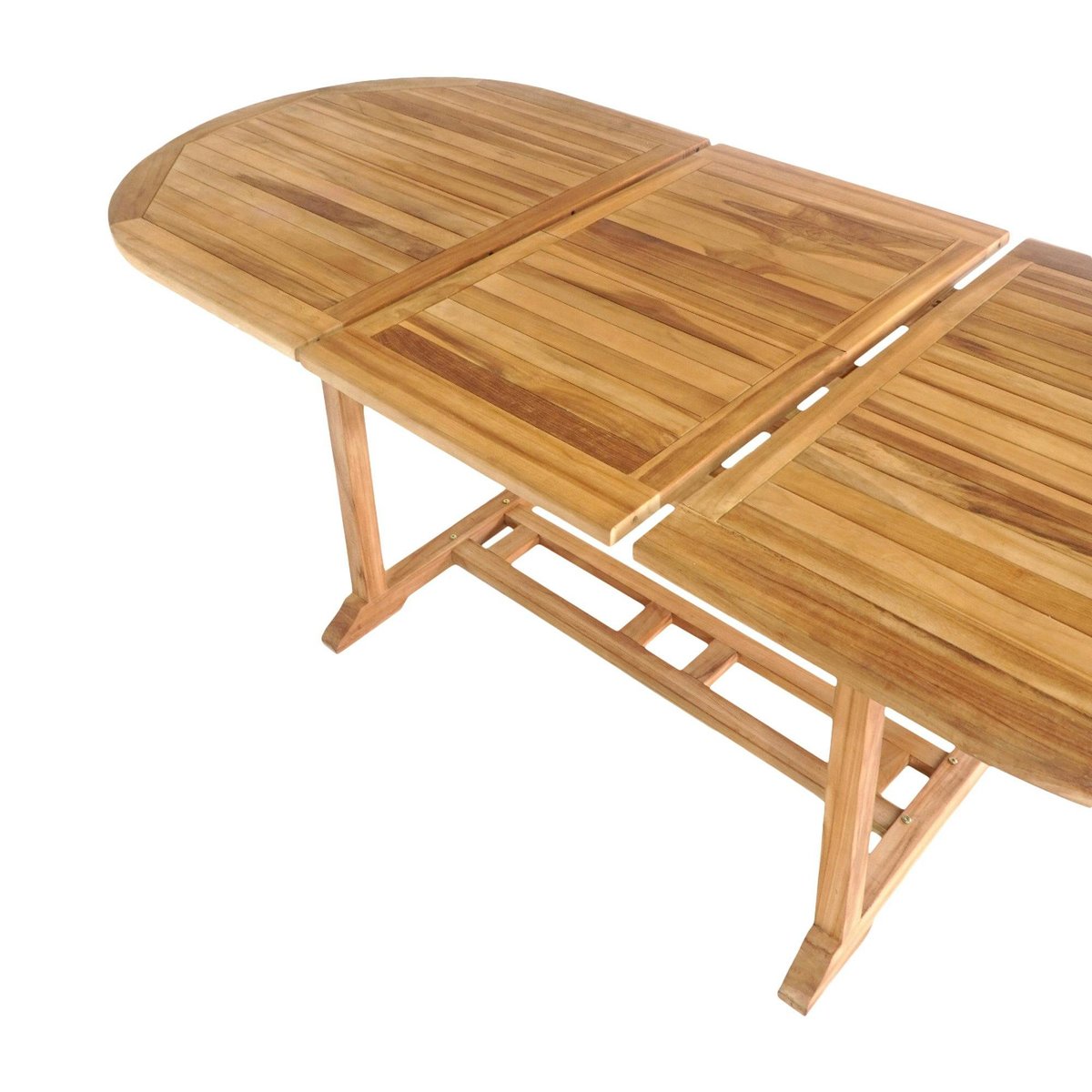 Table de jardin en teck extensible 180/240 KUTA bois naturel, PIER IMPORT