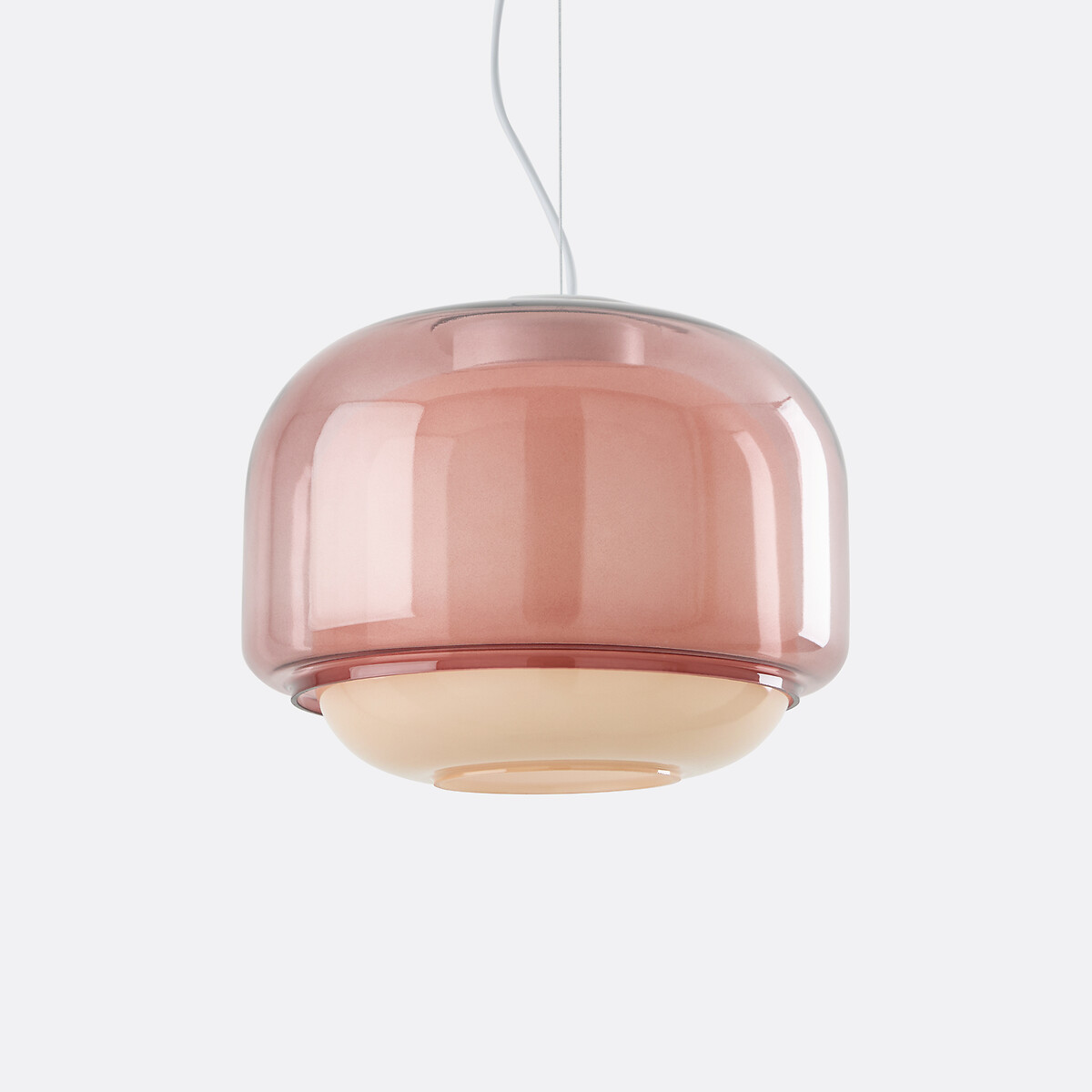Suspension en verre coloré Ø30,5 cm, KINOKO nude, LA REDOUTE INTERIEURS