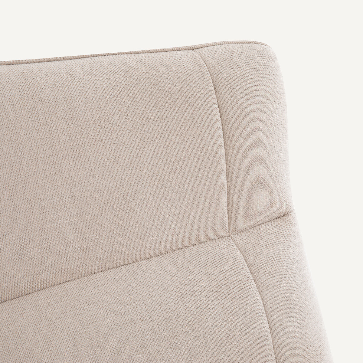 Fauteuil chêne et polyester recyclé, Lafar crème, AM.PM