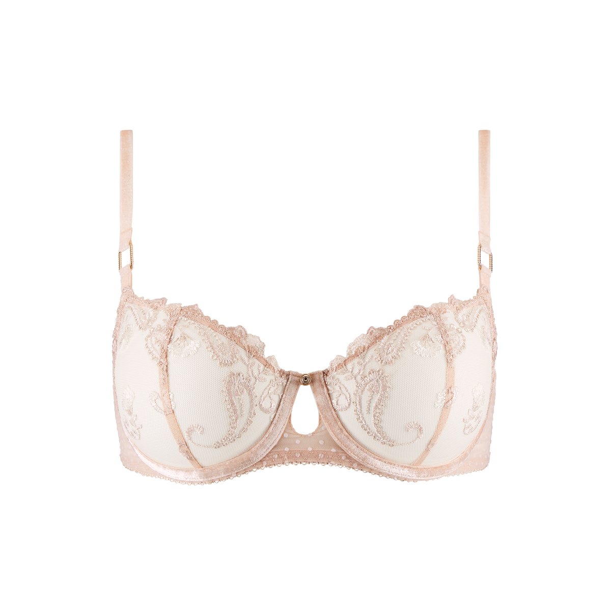 Soutien-gorge corbeille Velvet Memories beige, AUBADE
