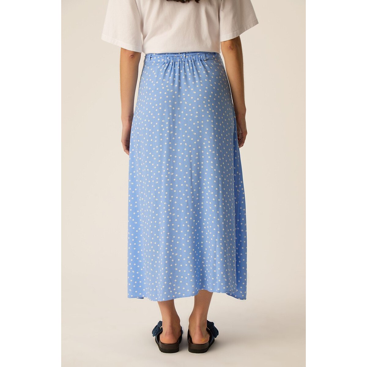 Midirok met stippen, ELIZETTA gestipt blauw, DES PETITS HAUTS