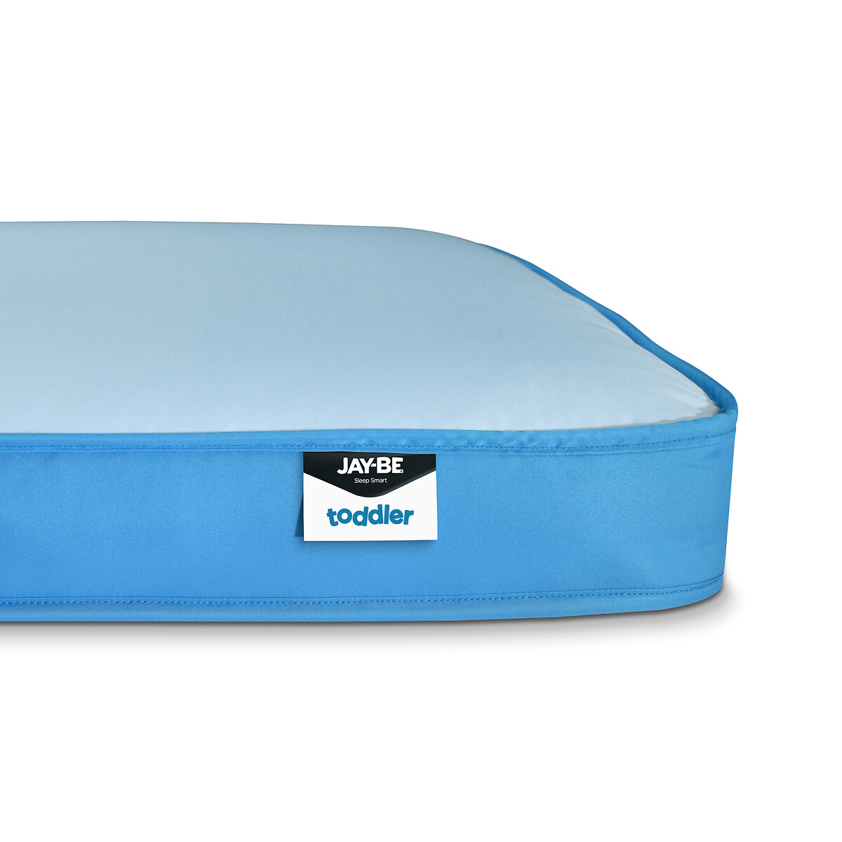 Jay-Be® Toddler Waterproof Anti-Allergy Anti-Microbial Sprung Mattress blue, JAY-BE
