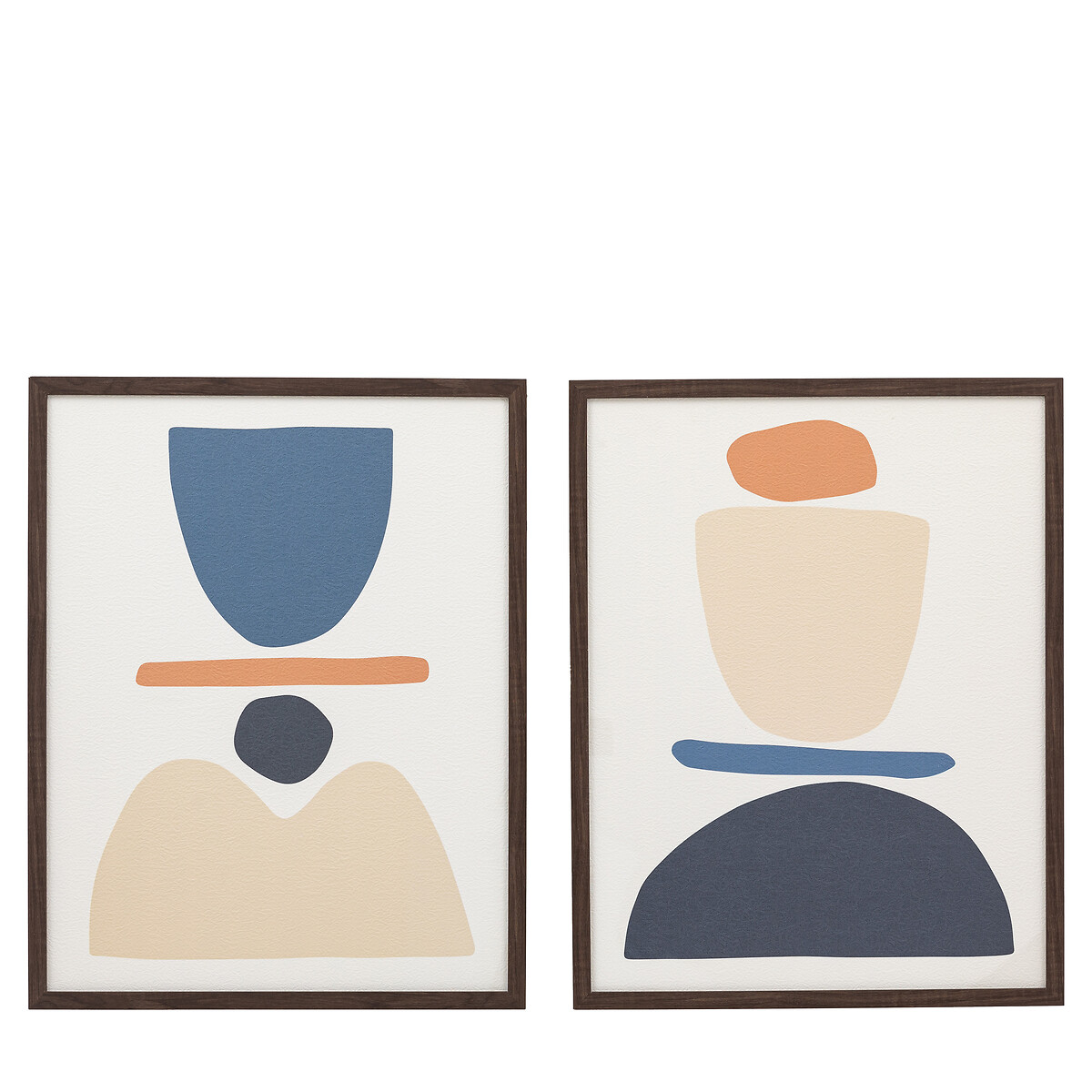 Set of 2 Balance Framed Art multi-coloured, ÉDITÉ