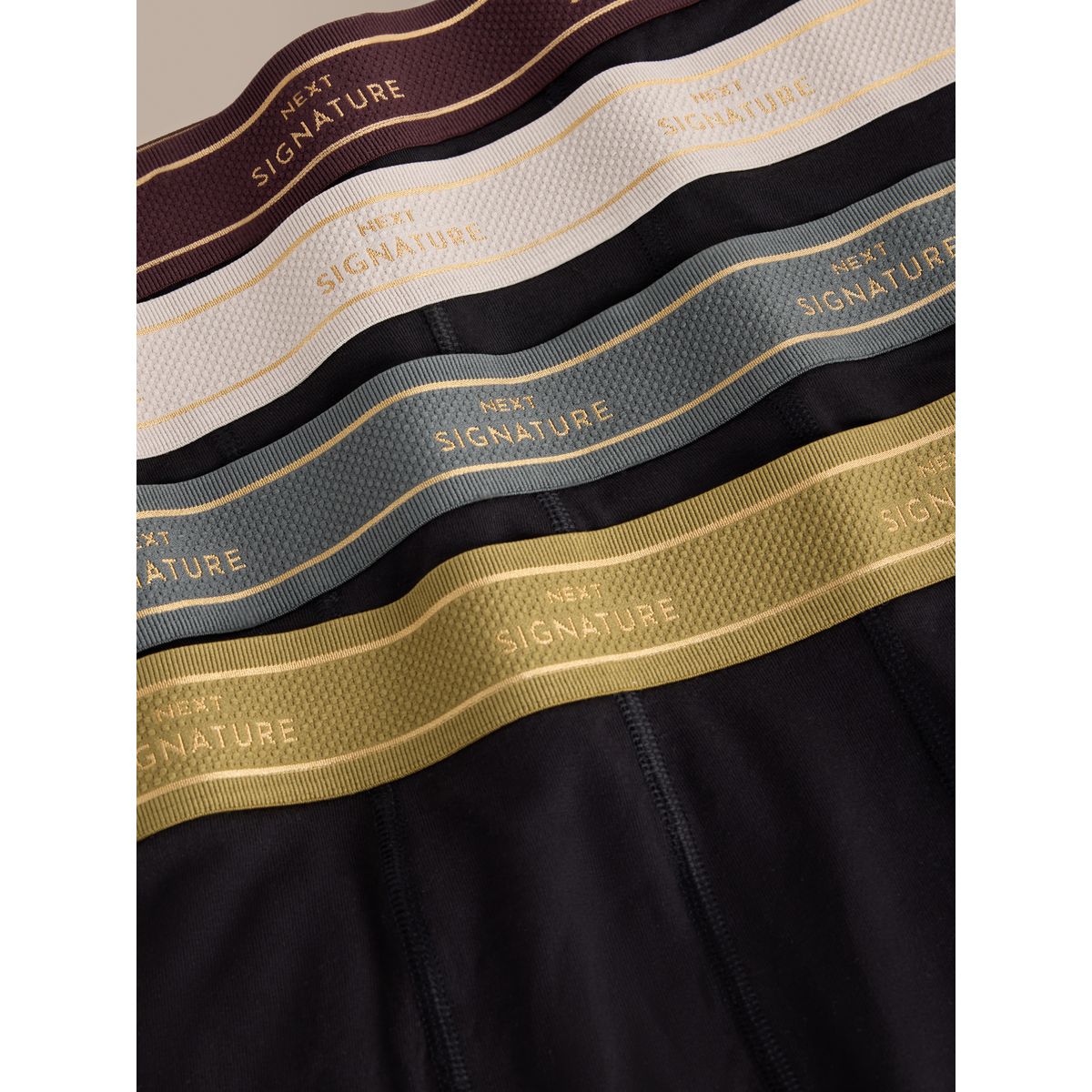 Boxer taille basse signature coton modal noir, NEXT