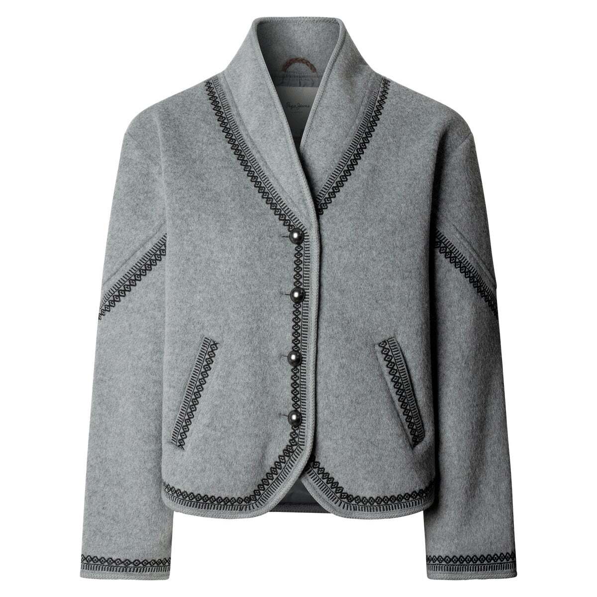 Veste Avec Détails Brodés gris chine, PEPE JEANS