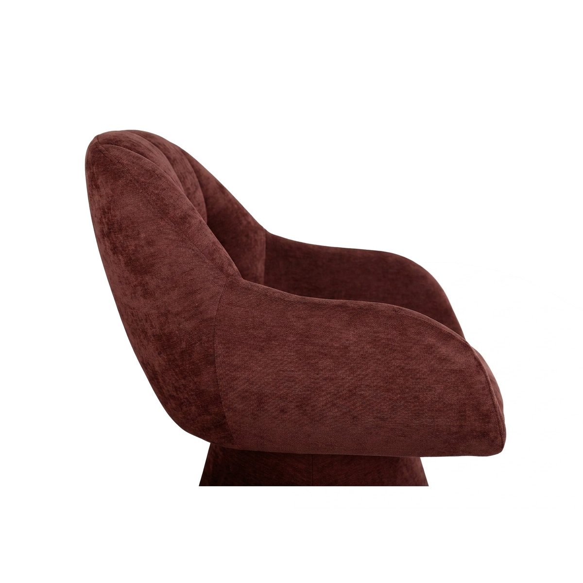 Chaise tissu texturé, KIM rouge, BOBOCHIC