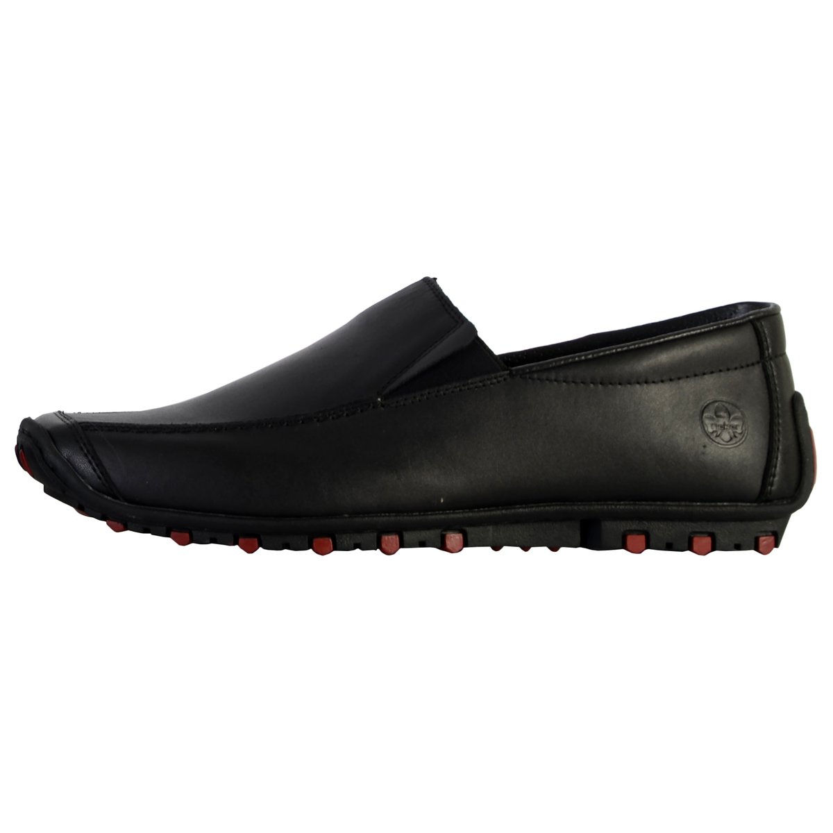 Mocassin Cuir Turin noir, RIEKER