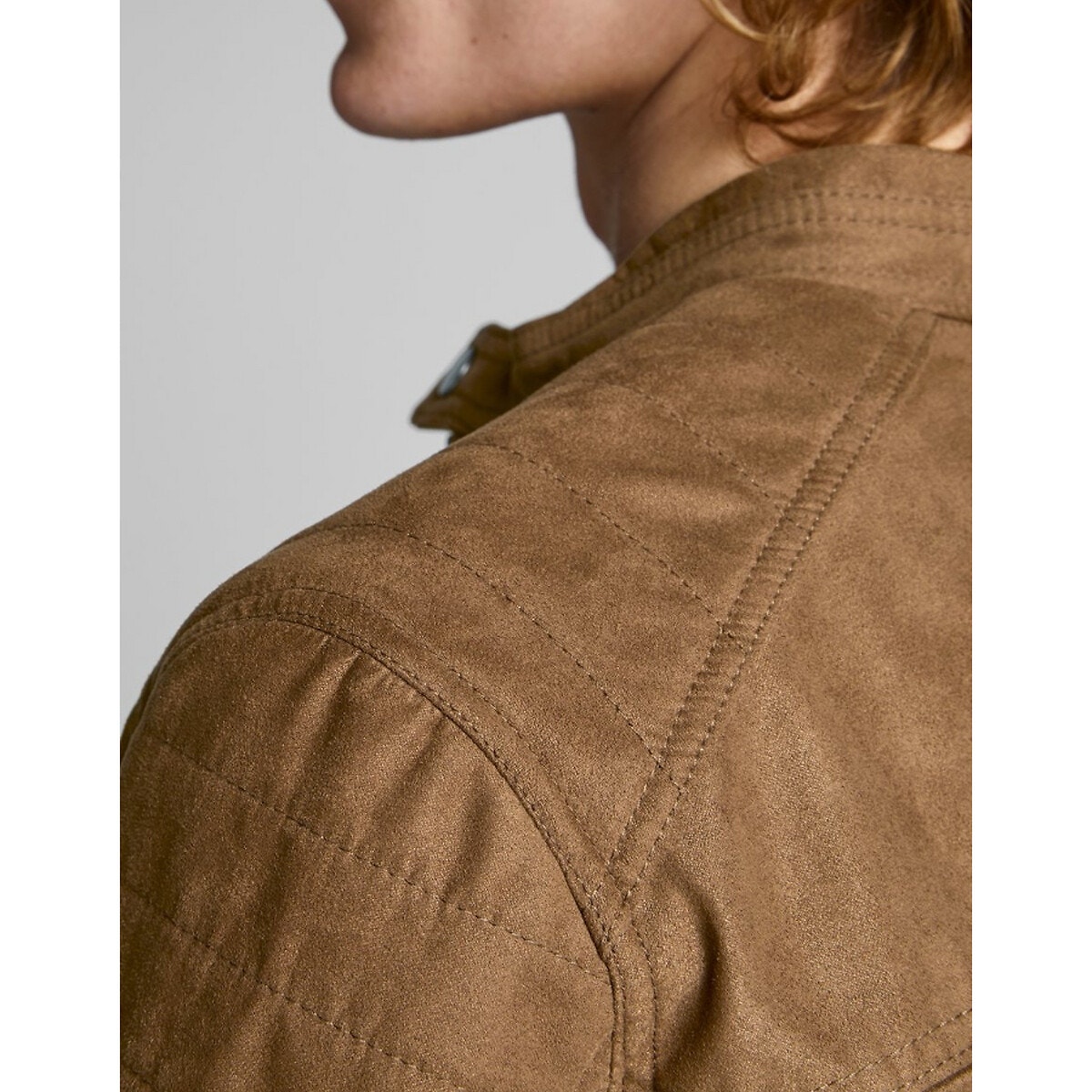 Blouson biker Jcorocky cognac, JACK & JONES