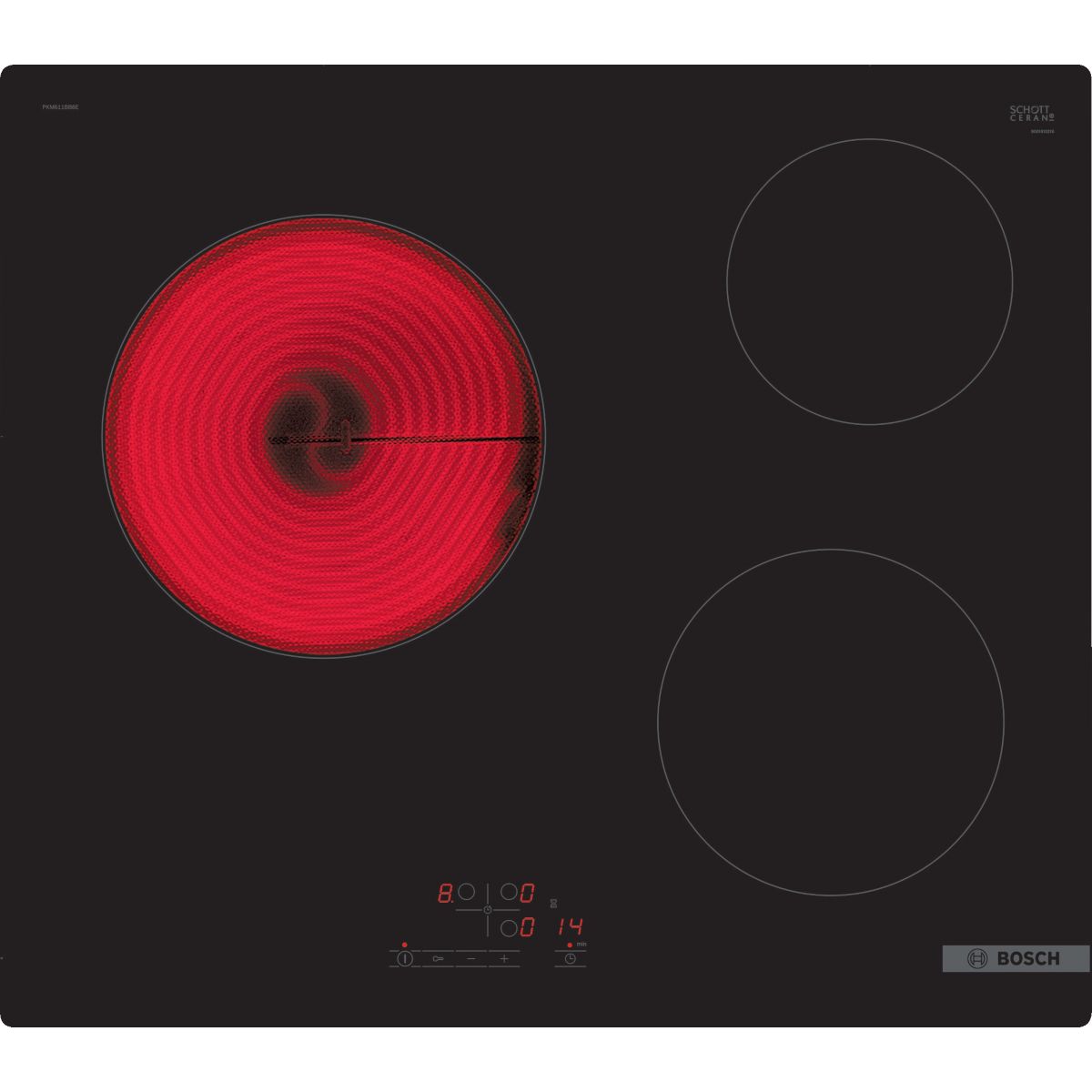 Plaque vitrocéramique PKM611BB8E noir, BOSCH