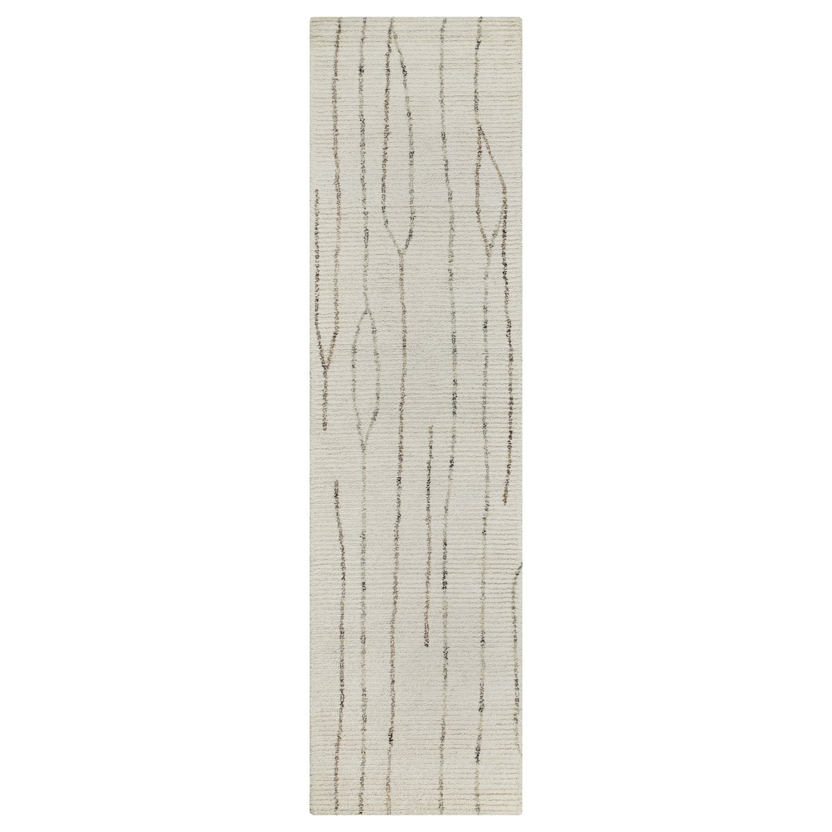 Tapis couloir à motifs lignes organiques , HAMPTONS THIRTYNINE blanc crème, WECON HOME