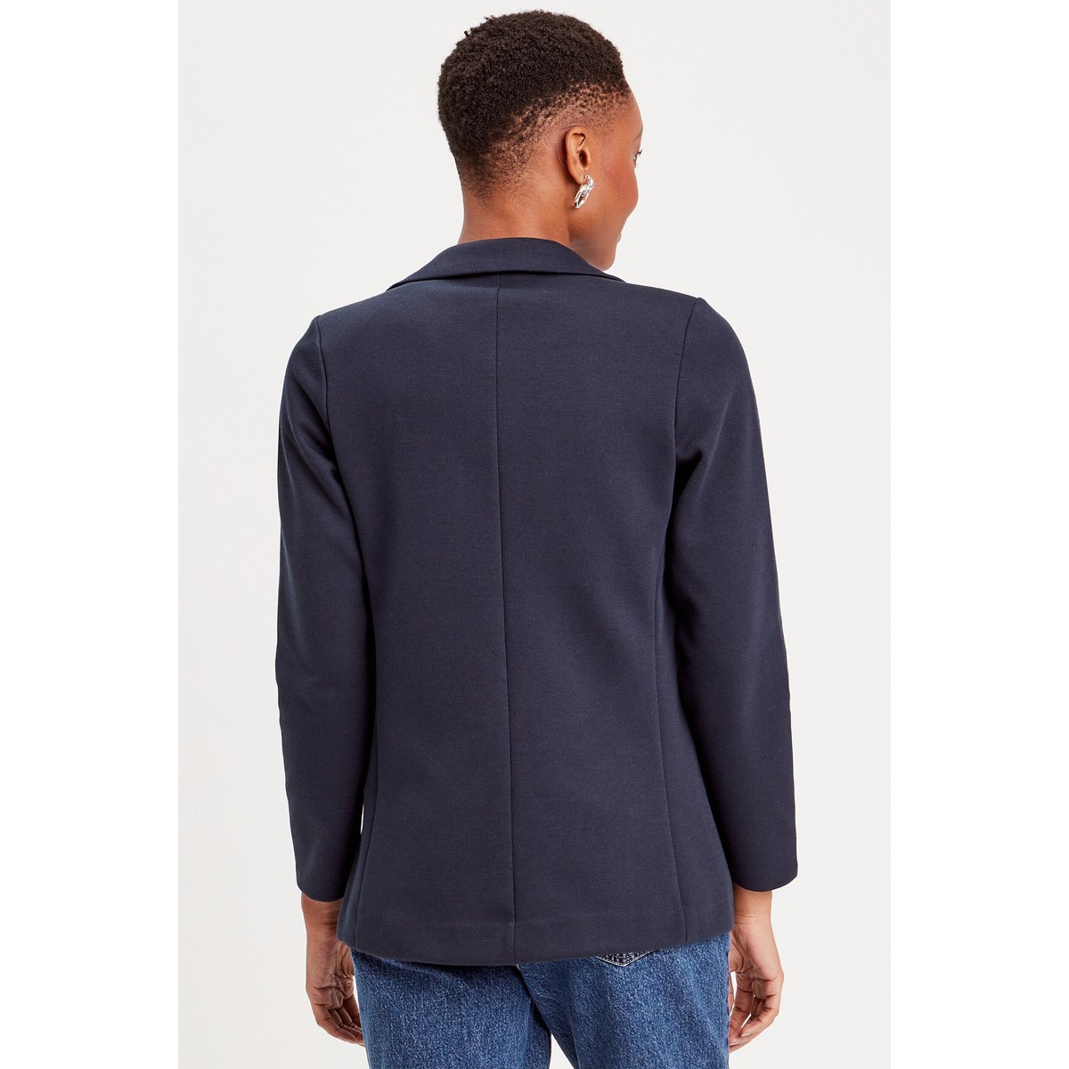 Veste blazer cintrée bleu marine, CACHE CACHE