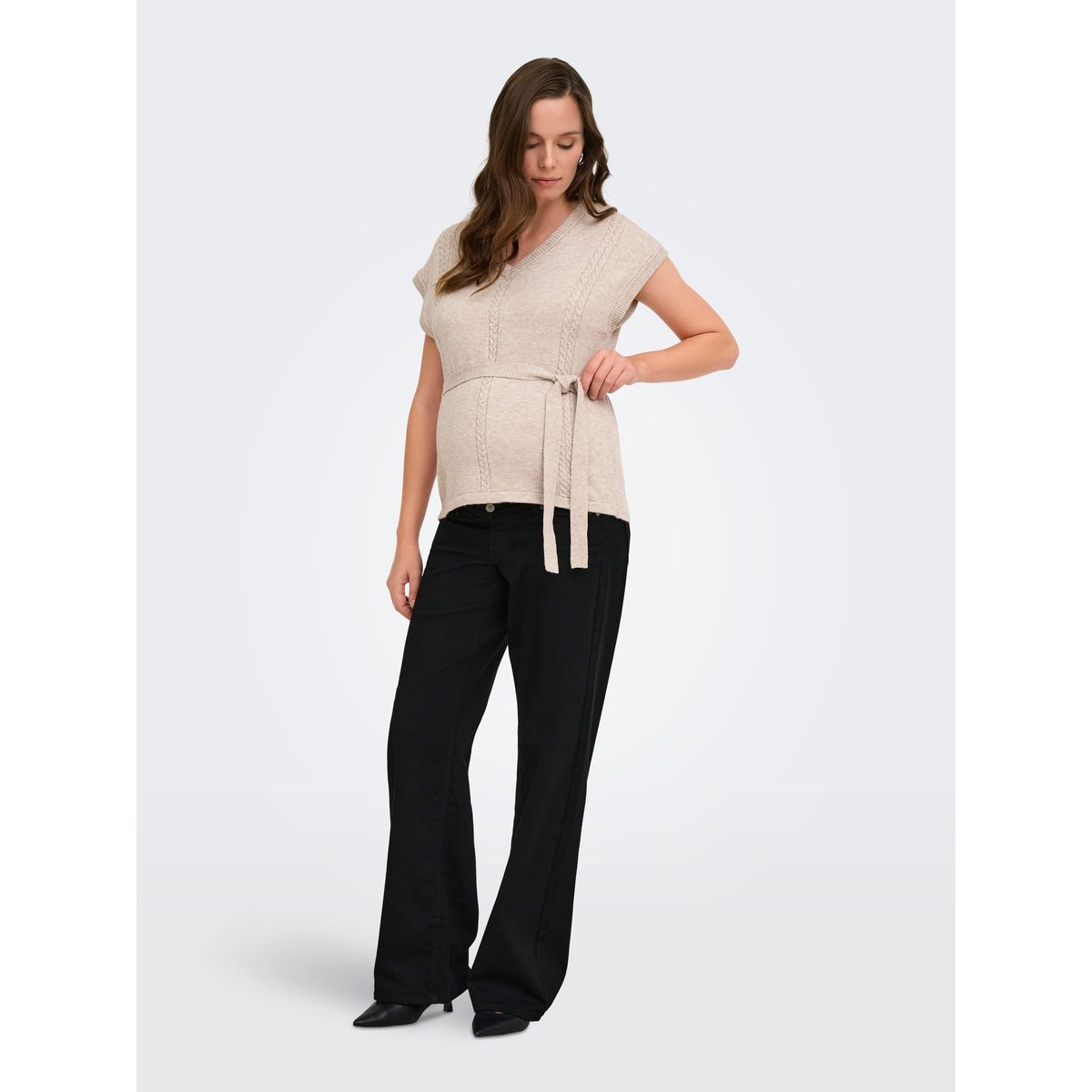 Gilet marron - mocha meringue 1, ONLY