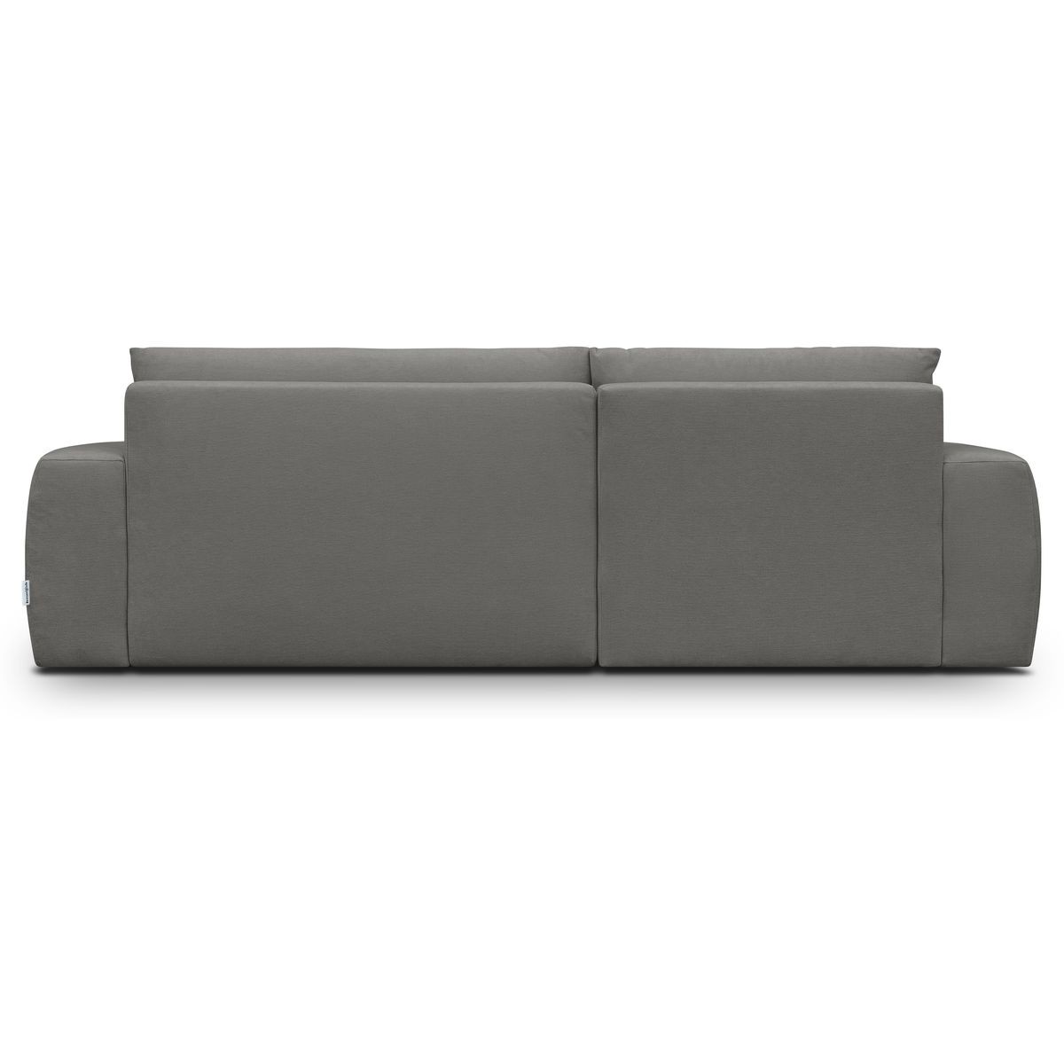 Canapé d'angle gauche convertible 3 places en tissu chenille - SONNY gris, HOMIFAB
