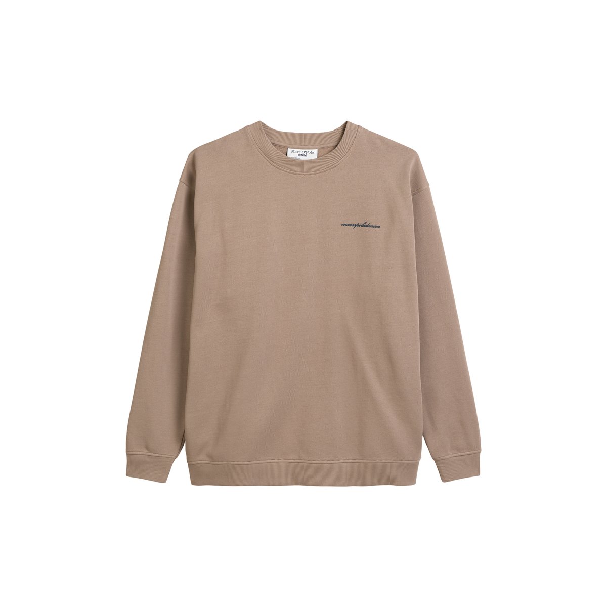 Sweat-shirt relaxed avec un grand imprimé au dos marron, MARC O’POLO DENIM