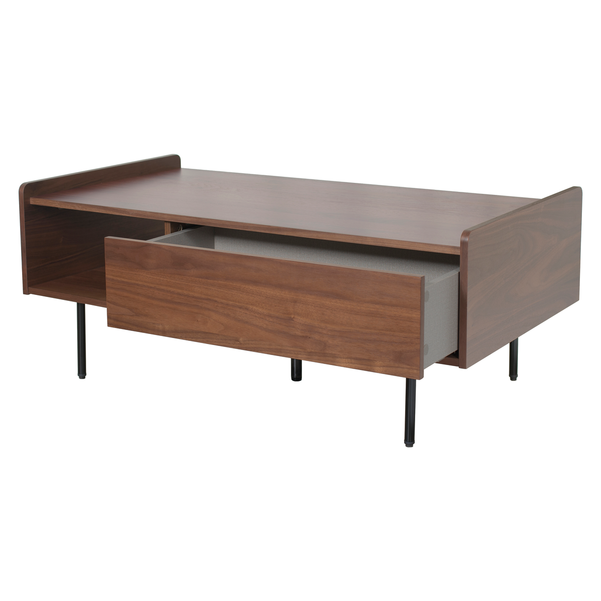 Table basse 110cm marron foncé, ZAGO