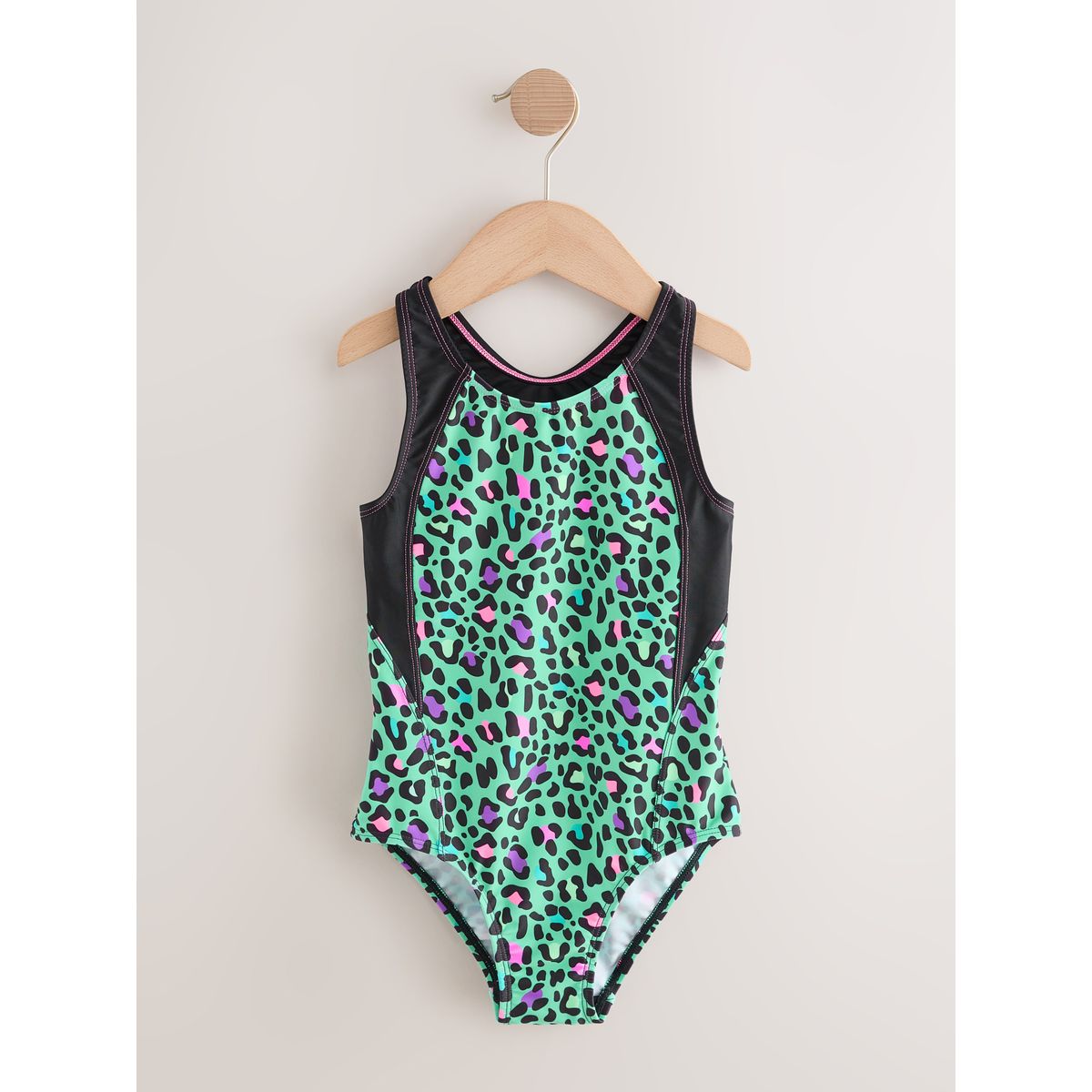Maillot de bain sport à dos nu animal bleu turquoise, NEXT