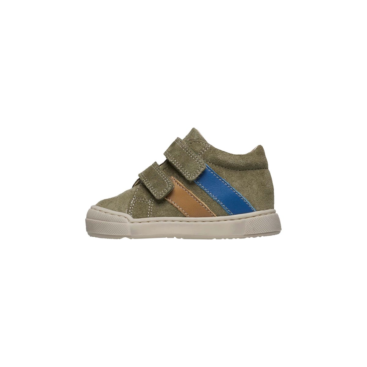 Baskets en cuir et suède GAZER VL sage-beige, FALCOTTO