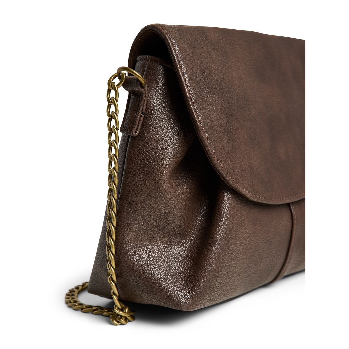 Bolso pequeño de mano, bandolera, Annika marrón oscuro, PIECES