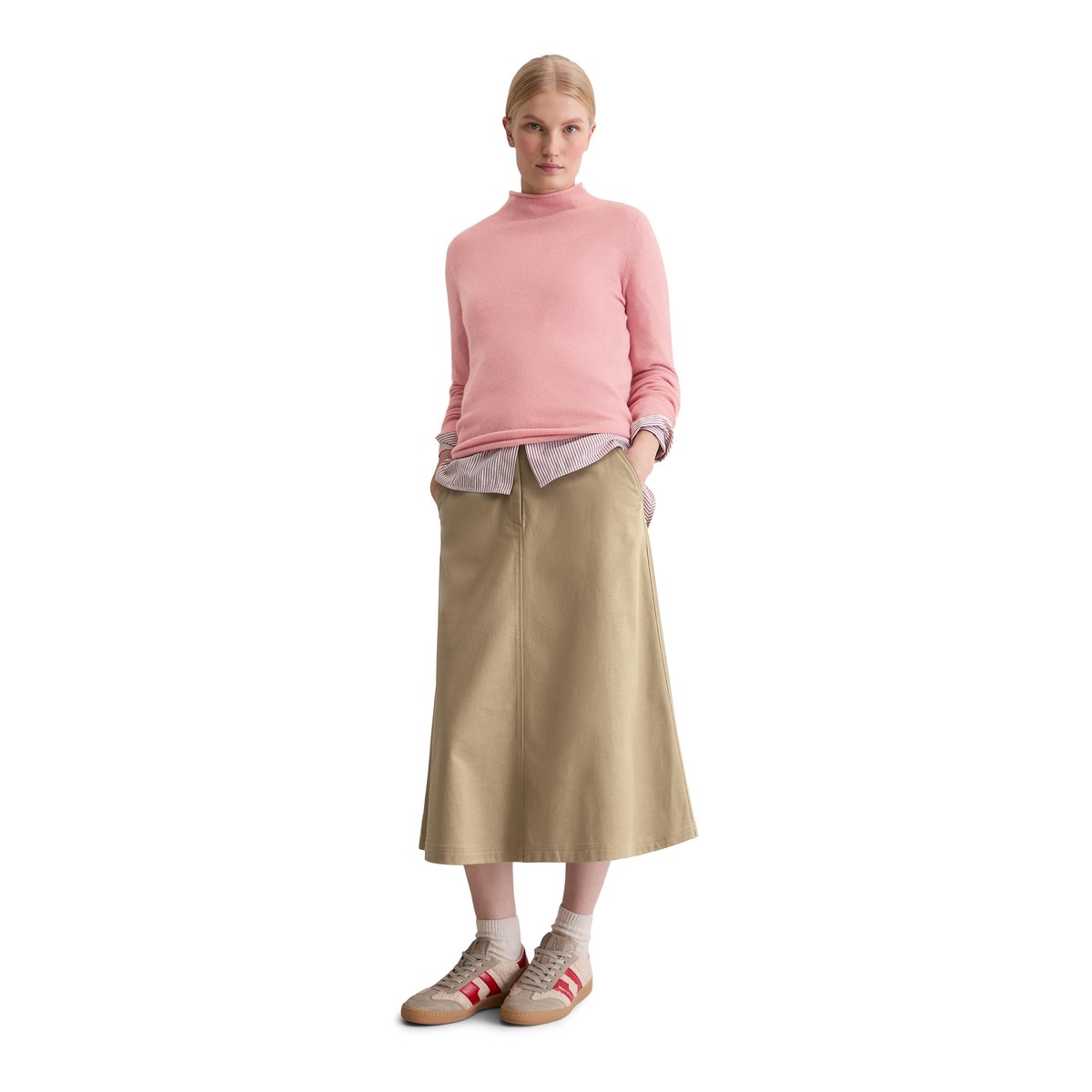 Pull en cachemire regular avec un grand confort de port rose, MARC O'POLO