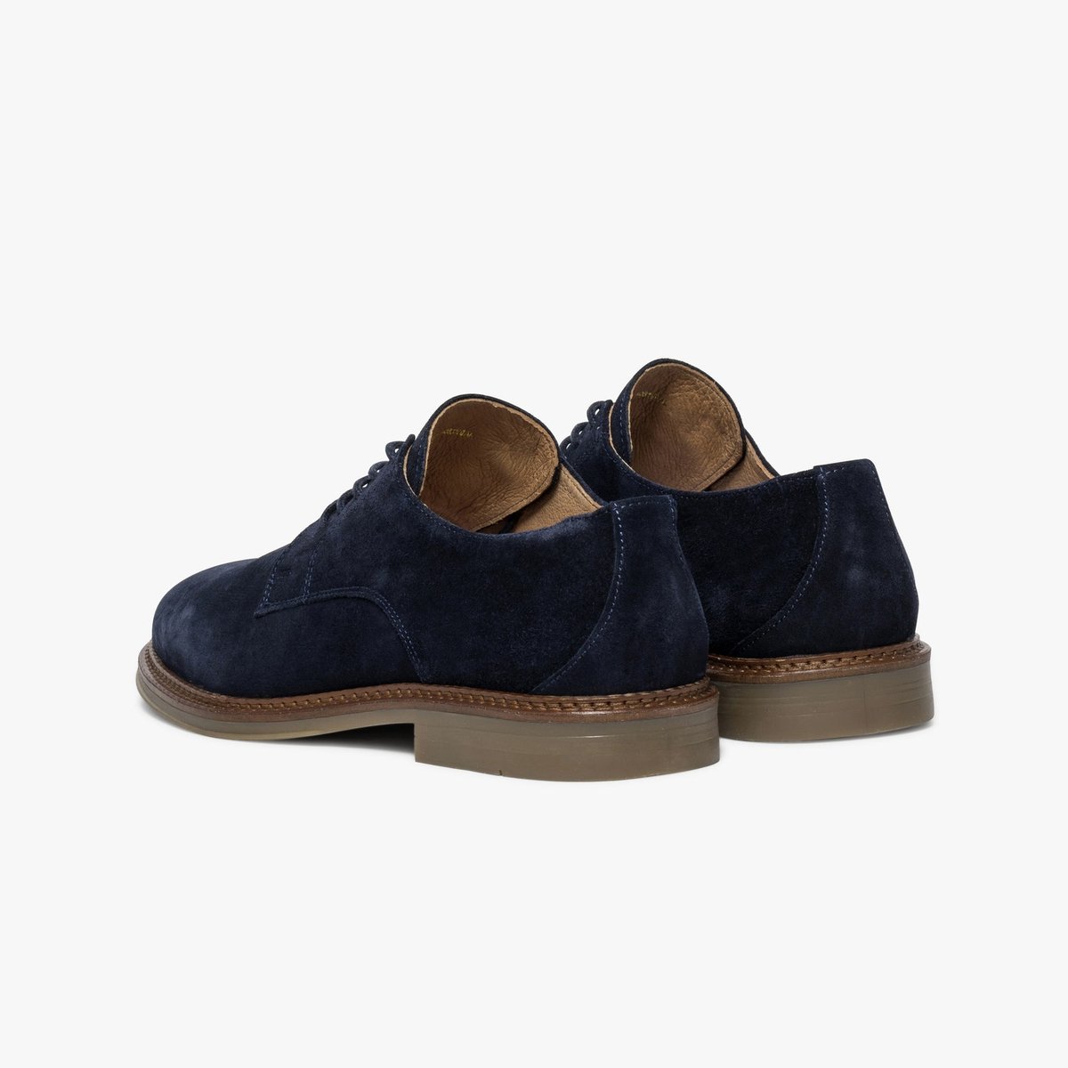 Derby en cuir DRISS bleu marine, BOCAGE