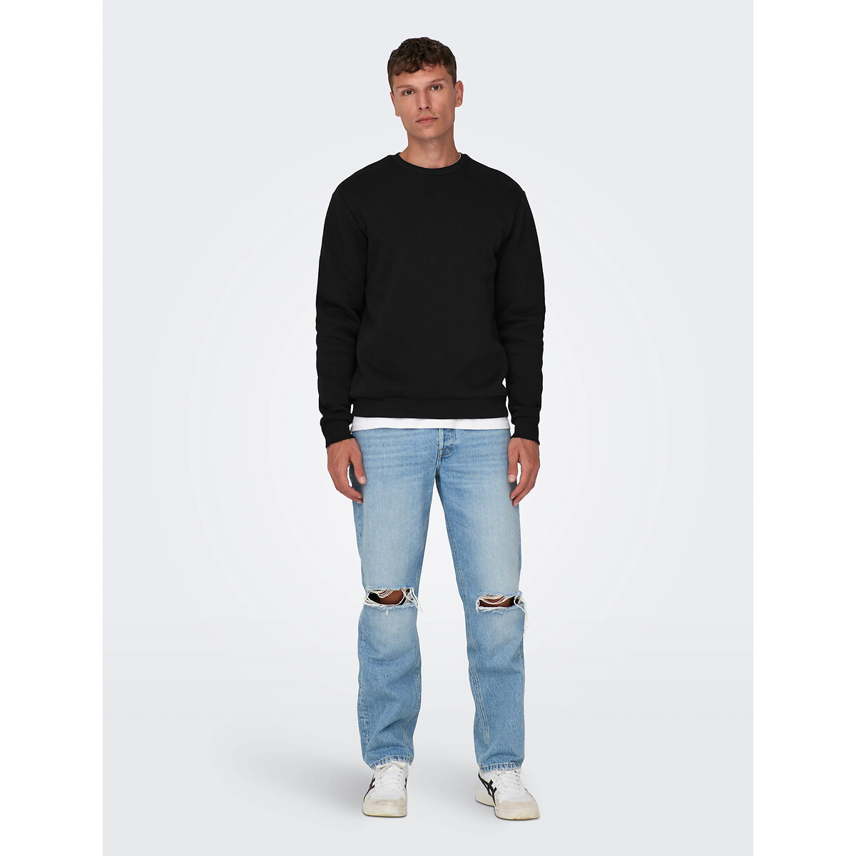 Sweat col rond Ceres life noir, ONLY & SONS