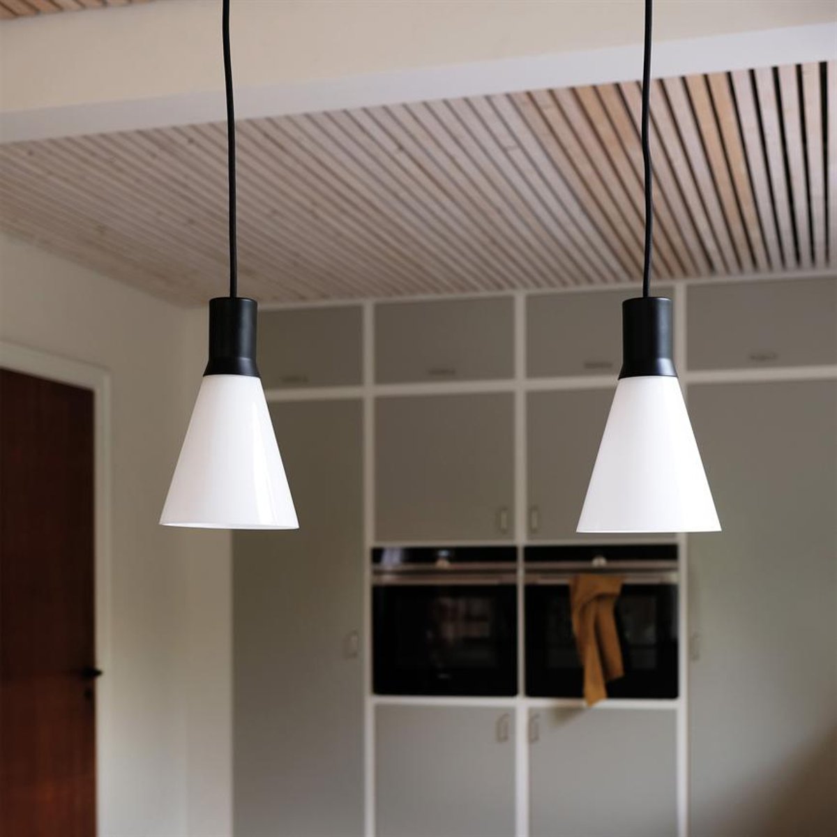 Suspension en verre et métal GENT 2 pièces noir, DYBERG LARSEN