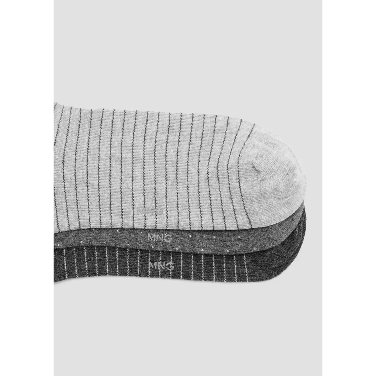Pack 3 paires de chaussettes combinées gris, MANGO MAN
