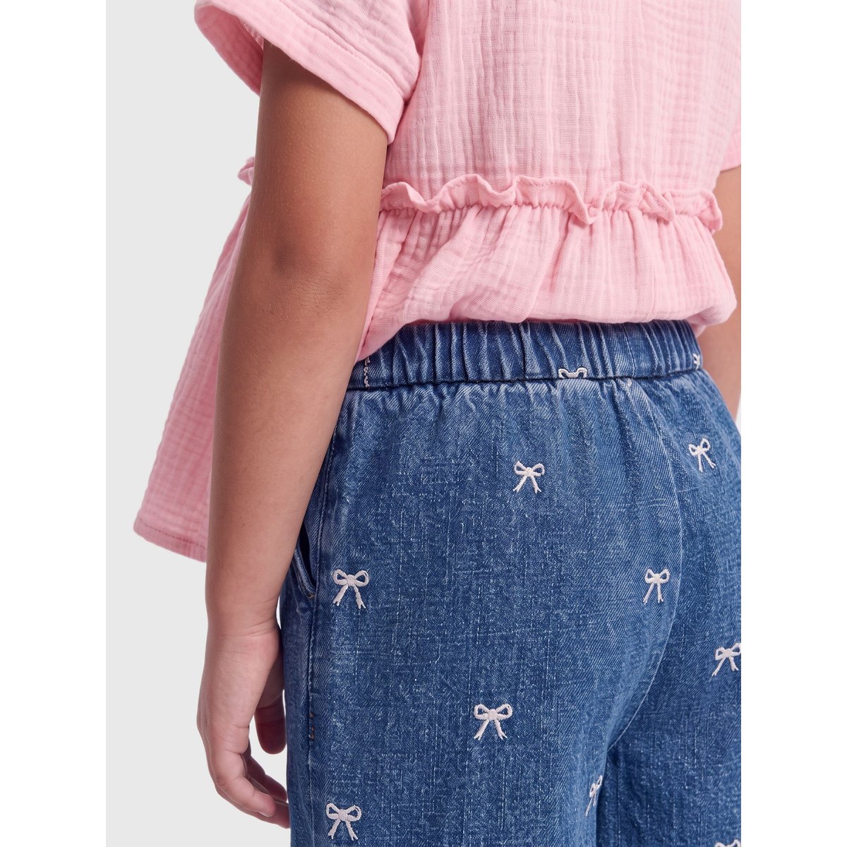 Jean À Jambe Large medium blue denim, KIDS ONLY