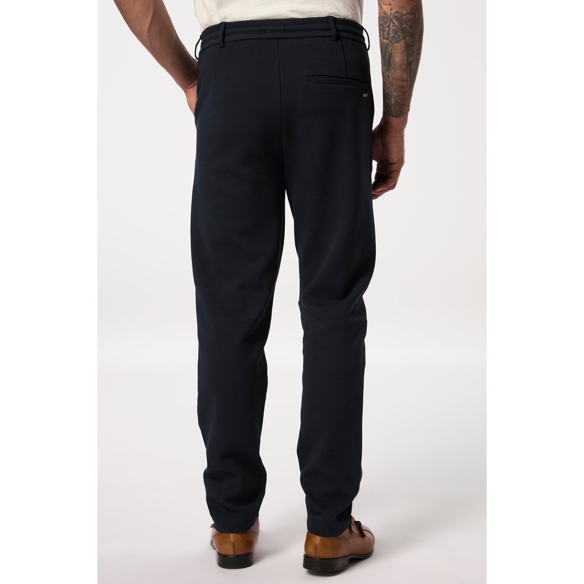 Pantalon chino en jersey bleu marine, JP1880