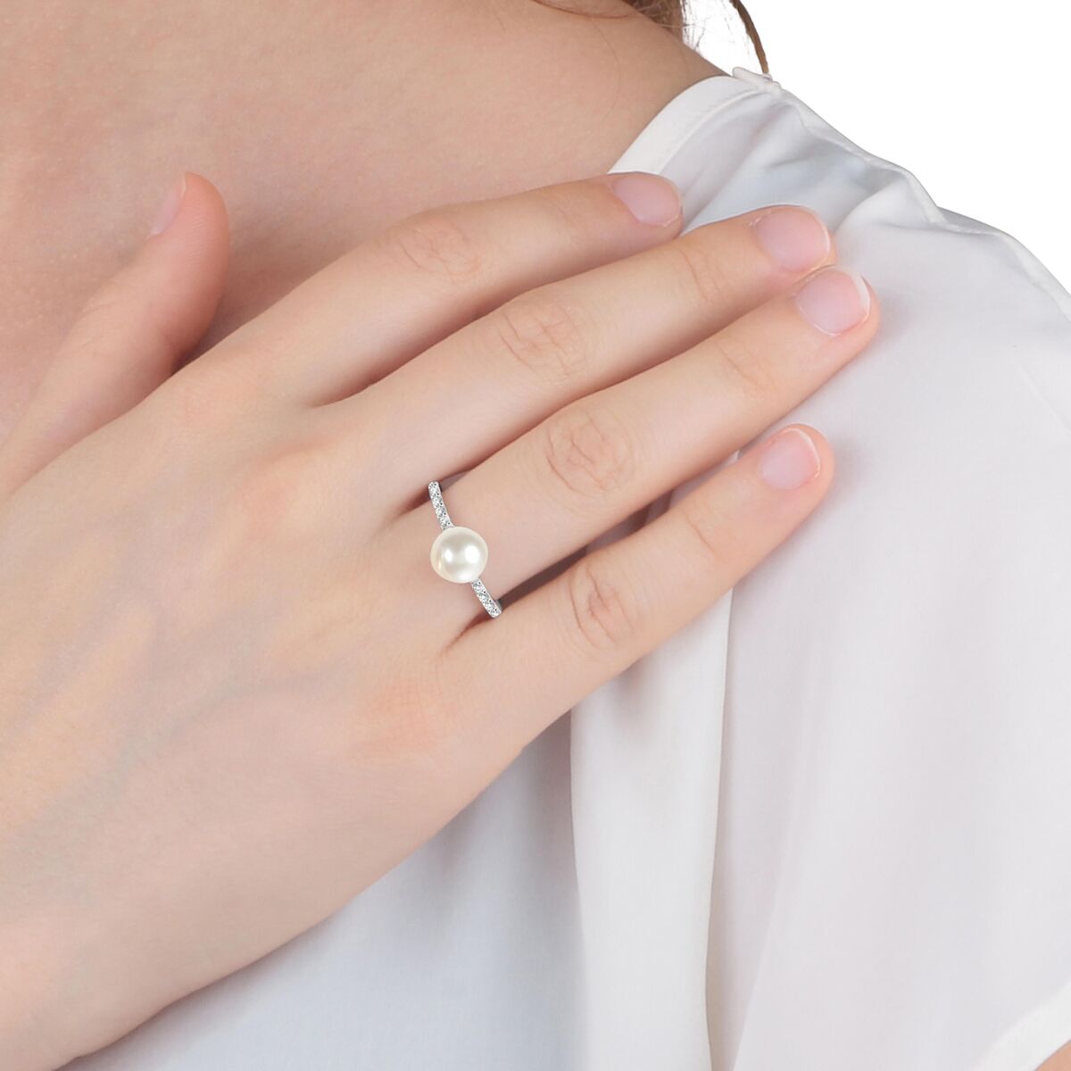 Bague en argent 925 ESSENZIALE blanc, MORELLATO