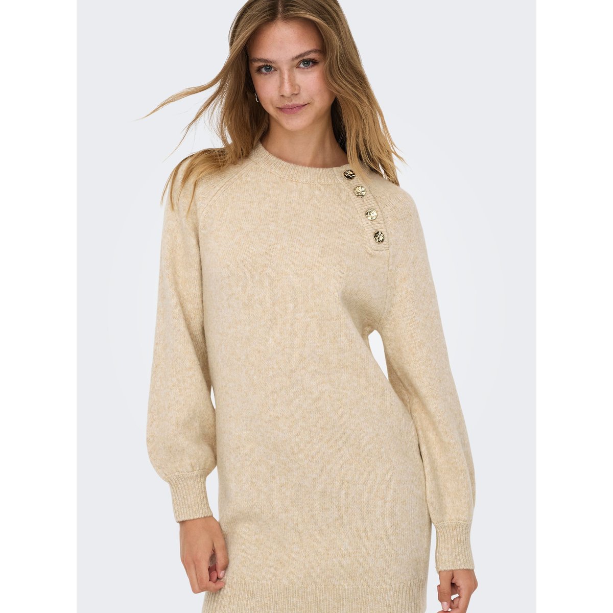 Robe En Maille pumice stone, ONLY