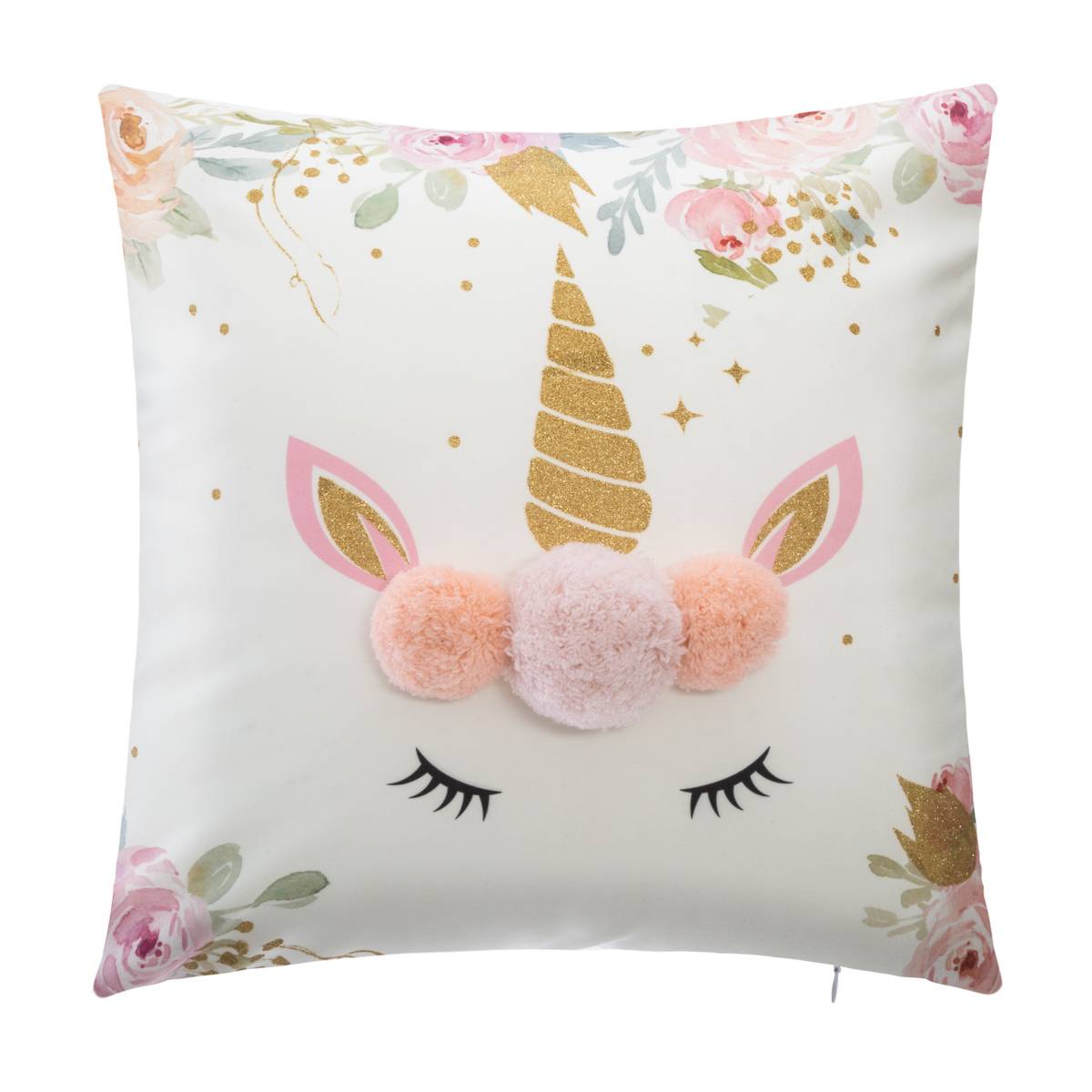 Coussin enfant forme licorne LICORNE multicolore, ATMOSPHERA FOR KIDS