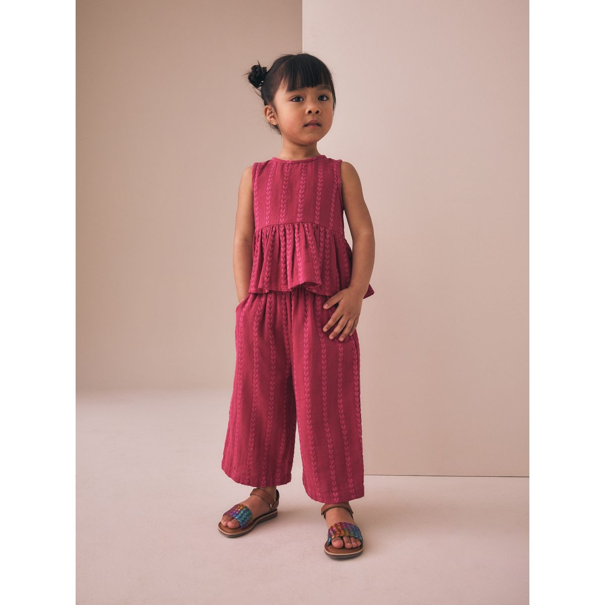 Ensemble top et pantalon prune, NEXT