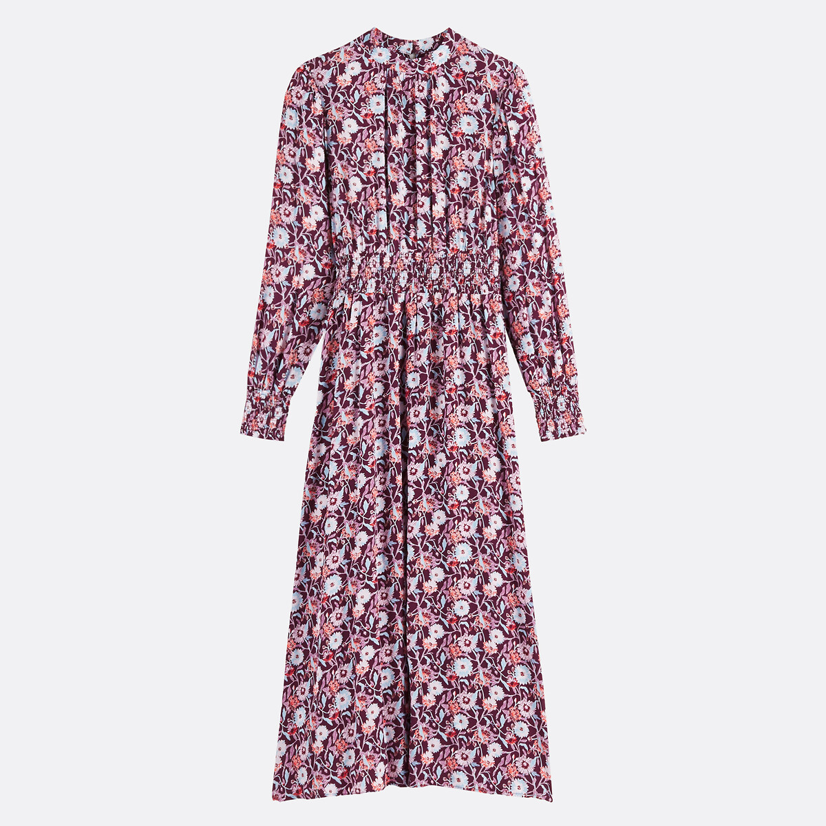 Floral Full Maxi Dress printed brown background, LA REDOUTE COLLECTIONS