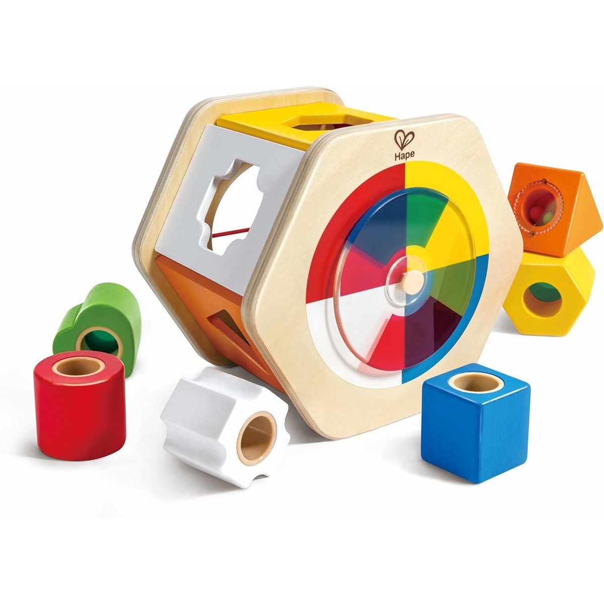 Trieur de formes en bois multicolore, HAPE